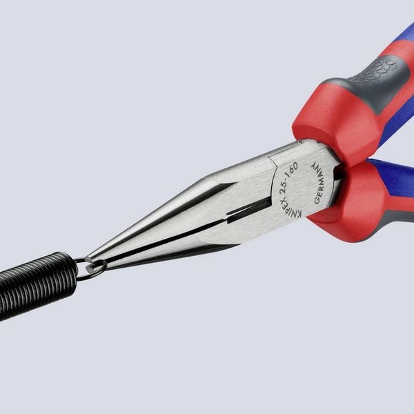 Produktbild: Knipex 25 02 160 Elektronik- u. Feinmechanik Flachrundzange Gerade Vanadium Elektrostahl 160mm