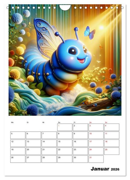 Produktbild: Heitere Insektenwelt (Wandkalender 2026 DIN A4 hoch), CALVENDO Monatskalender
