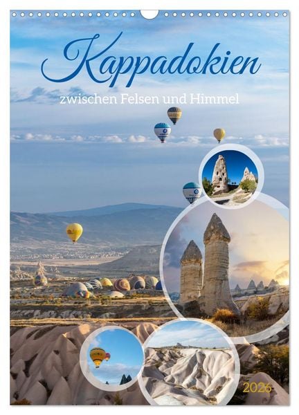 Produktbild: Kappadokien, zwischen Felsen und Himmel (Wandkalender 2026 DIN A3 hoch), CALVENDO Monatskalender