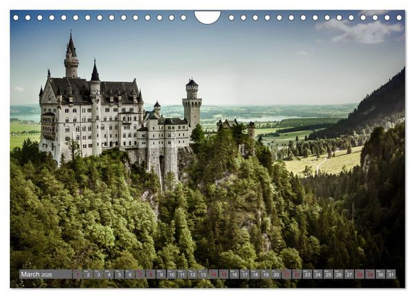 Produktbild: Castles from South Germany (Wall Calendar 2026 DIN A4 landscape), CALVENDO 12 Month Wall Calendar