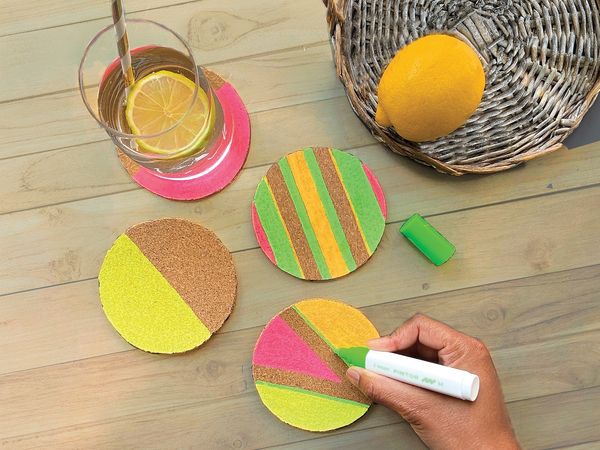 Produktbild: PILOT Kreativmarker PINTOR 4.5 (M) DIY-Set Kork Untersetzer