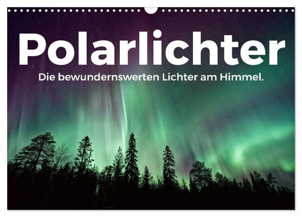 Polarlichter - Die bewundernswerten Lichter am Himmel. (Wandkalender 2025 DIN A3 quer), CALVENDO Monatskalender