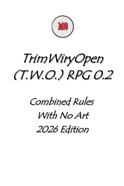 Produktbild: T.W.O. Rpg - Combined - No Art