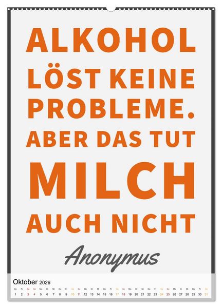 Produktbild: Dichter als Goethe - Der literarische Alkohol-Kalender (Wandkalender 2026 DIN A2 hoch), CALVENDO Monatskalender
