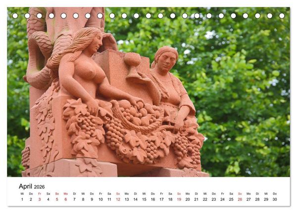 Produktbild: Wiesbaden Kunst in der &Ouml;ffentlichkeit (Tischkalender 2026 DIN A5 quer), CALVENDO Monatskalender