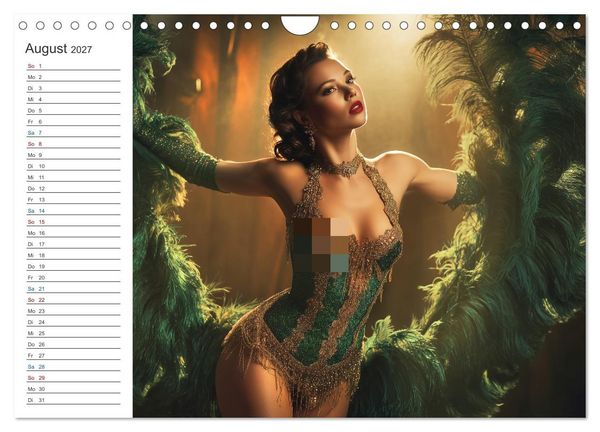 Produktbild: Burlesque Glamour (Wandkalender 2027 DIN A4 quer), CALVENDO Monatskalender