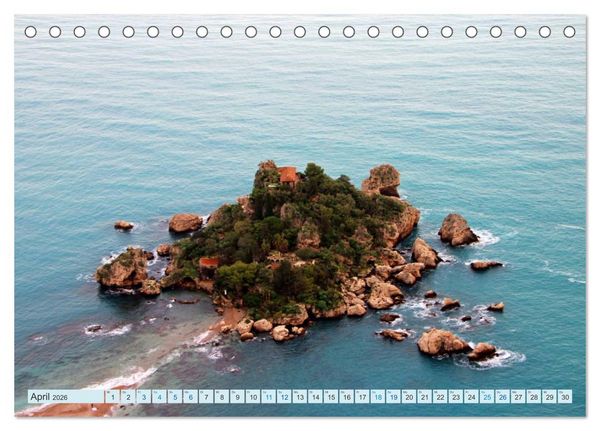 Produktbild: Taormina Siziliens Perle (Tischkalender 2026 DIN A5 quer), CALVENDO Monatskalender