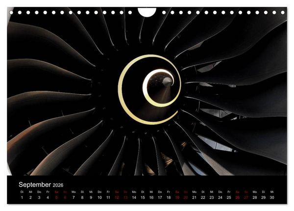 Produktbild: Airbus A350 Hautnah (Wandkalender 2026 DIN A4 quer), CALVENDO Monatskalender
