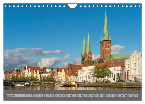 Produktbild: Ansichten der L&uuml;becker Altstadtinsel (Wandkalender 2026 DIN A4 quer), CALVENDO Monatskalender