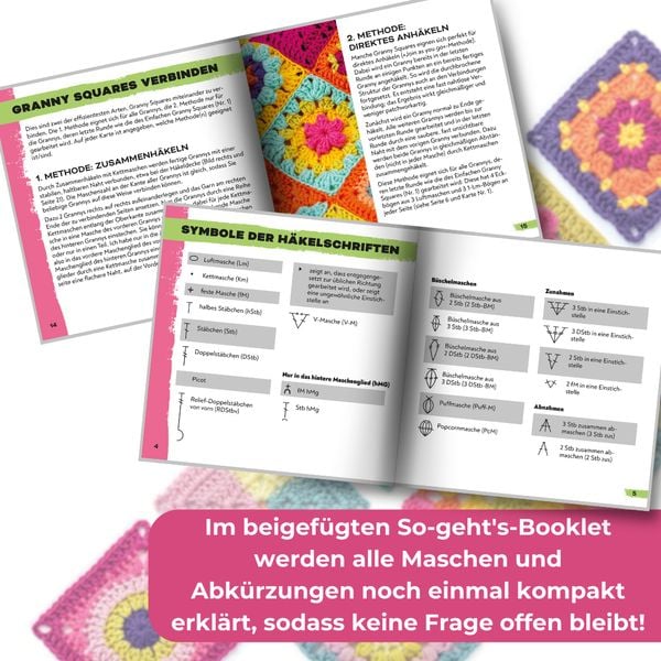 Produktbild: Granny Square H&auml;kel-Karten (Deutsche Ausgabe)