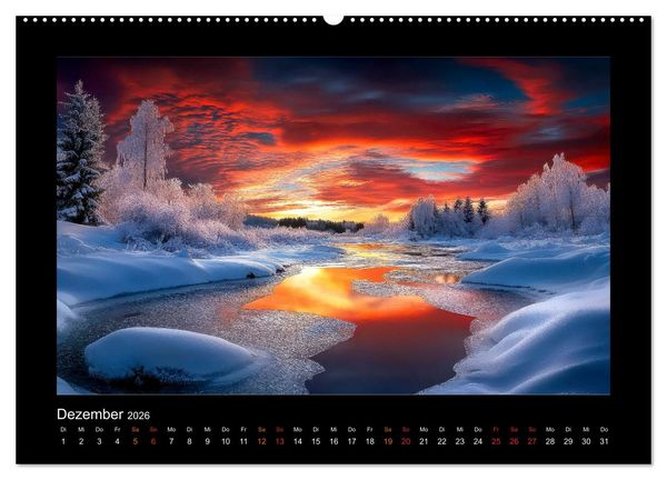 Produktbild: Im Wechselspiel der Jahreszeiten (hochwertiger Premium Wandkalender 2026 DIN A2 quer), Kunstdruck in Hochglanz