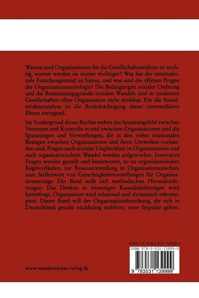 Produktbild: Organisationssoziologie