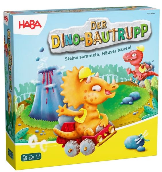 Produktbild: HABA 2013073001 - Der Dino-Bautrupp, Steine sammeln, H&auml;user bauen! Dinostarker Bau-Wettstreit