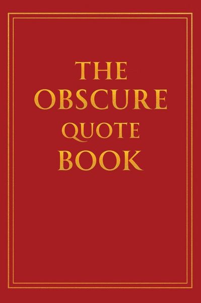 Produktbild: The Obscure Quote Book