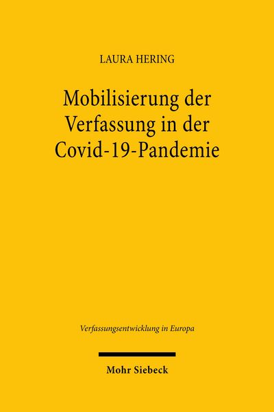 Produktbild: Mobilisierung der Verfassung in der Covid-19-Pandemie