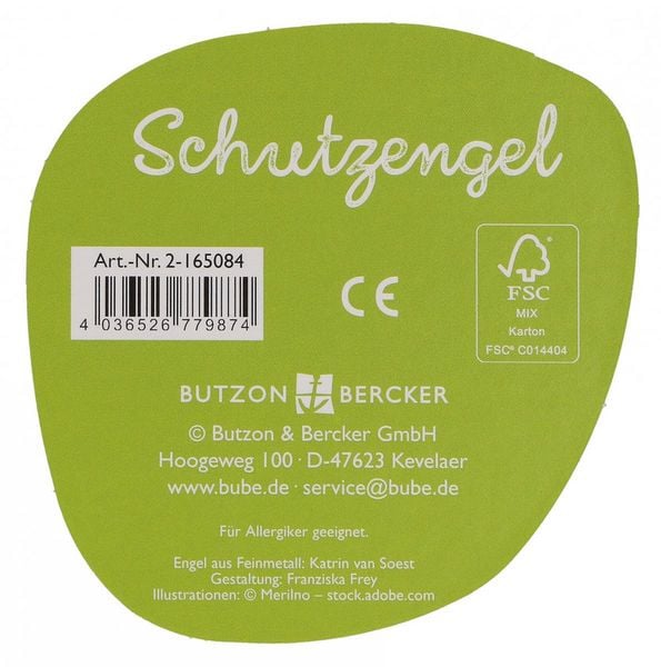 Produktbild: Engelfigur aus Metall - Schutzengel
