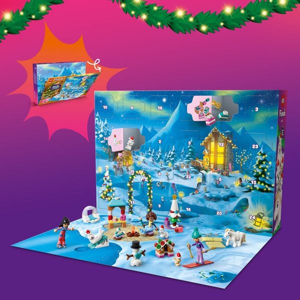 Produktbild: LEGO Friends Adventskalender 2026 Weihnachtsspielzeug ab 6 Jahren 42698