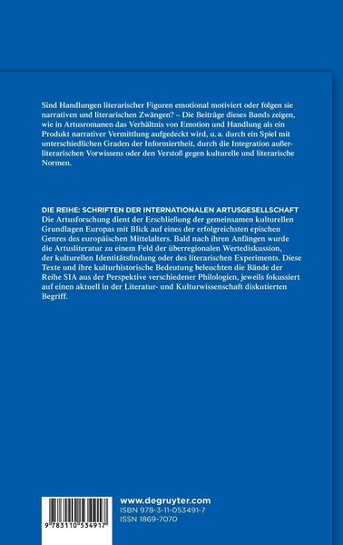 Produktbild: Emotion und Handlung im Artusroman