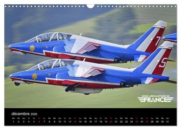 Produktbild: G&eacute;nie a&eacute;ronautique de France (Calendrier mural 2026 DIN A3 vertical), CALVENDO calendrier mensuel