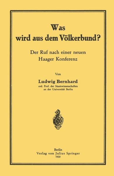 Produktbild: Was wird aus dem V&ouml;lkerbund?