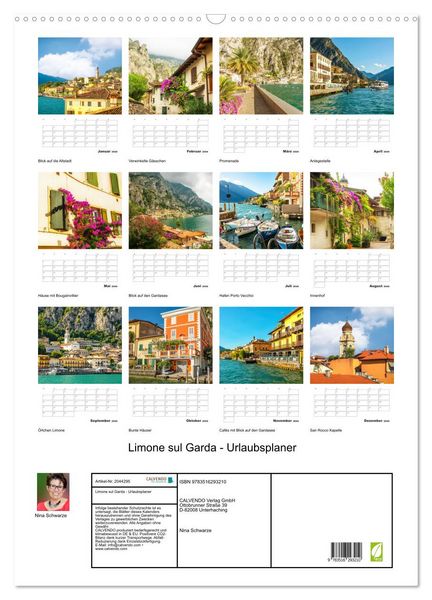 Produktbild: Limone sul Garda - Urlaubsplaner (Wandkalender 2026 DIN A2 hoch), CALVENDO Monatskalender