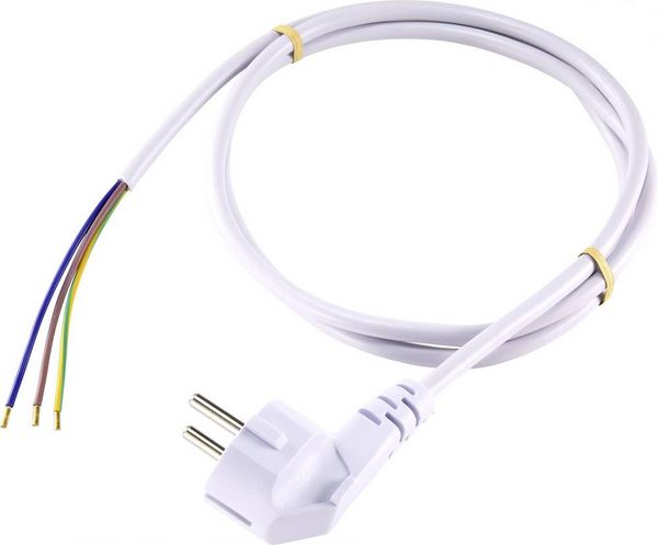 Sygonix SY-5043482 Strom Anschlusskabel Weiß 2.00m