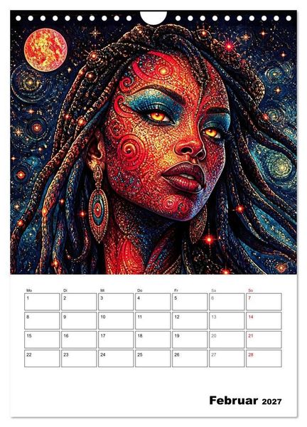 Produktbild: Mystische Gesichter der Unendlichkeit (Wandkalender 2027 DIN A4 hoch), CALVENDO Monatskalender