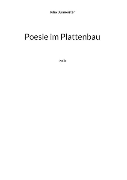 Produktbild: Poesie im Plattenbau