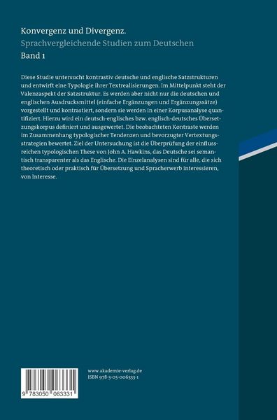 Produktbild: Satzstrukturen im Deutschen und Englischen