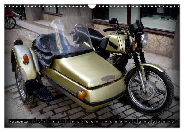 Produktbild: Motorrad-Gespanne in Kuba (Wandkalender 2026 DIN A3 quer), CALVENDO Monatskalender