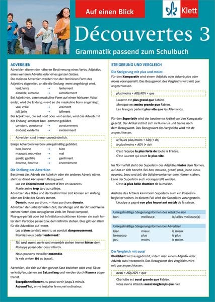 Produktbild: D&eacute;couvertes 3 - Auf einen Blick
