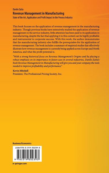 Produktbild: Revenue Management in Manufacturing