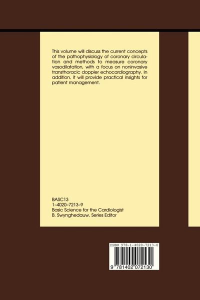 Produktbild: Coronary flow reserve - measurement and application: Focus on transthoracic Doppler echocardiography