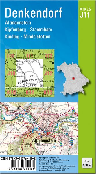 Produktbild: ATK25-J11 Denkendorf (Amtliche Topographische Karte 1:25000)