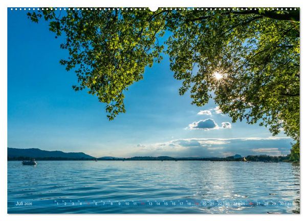 Produktbild: Farbenfroh Bodensee (hochwertiger Premium Wandkalender 2026 DIN A2 quer), Kunstdruck in Hochglanz