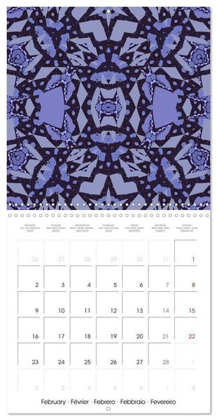 Produktbild: Mandalas Recherche int&eacute;rieure (Calendrier mural carr&eacute; 2026 30x30 cm) Calendrier double avec une page pour vos prises de notes