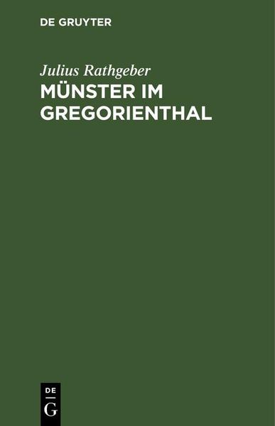 Produktbild: M&uuml;nster im Gregorienthal