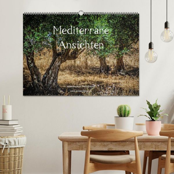 Produktbild: Mediterrane Ansichten 2026 (Wandkalender 2026 DIN A2 quer), CALVENDO Monatskalender