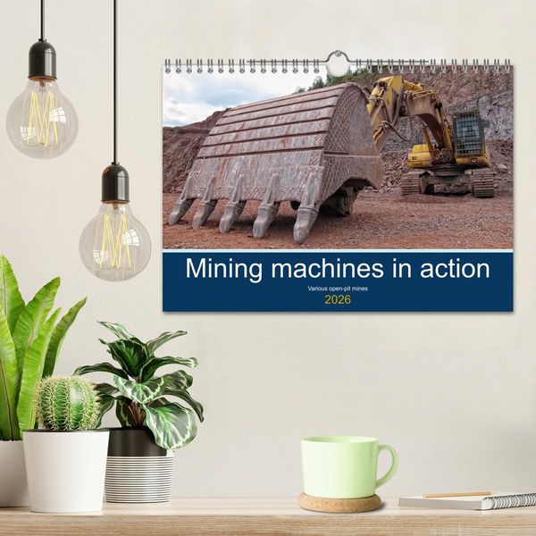 Produktbild: Mining machines in action - Various open-pit mines (Wall Calendar 2026 DIN A4 landscape), CALVENDO 12 Month Wall Calendar