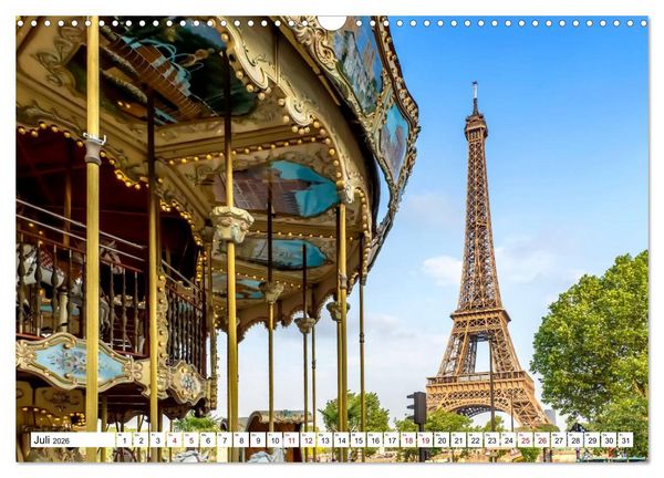 Produktbild: PARIS Franz&ouml;sisches Flair und Historie (Wandkalender 2026 DIN A3 quer), CALVENDO Monatskalender