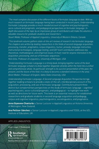 Produktbild: Understanding Formulaic Language