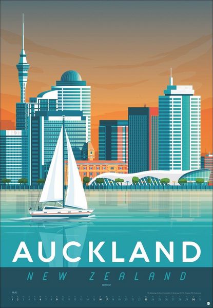 Produktbild: Travel the World Posterkalender 2027
