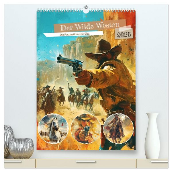 Produktbild: Der Wilde Westen. Die Faszination einer &Auml;ra (hochwertiger Premium Wandkalender 2026 DIN A2 hoch), Kunstdruck in Hochglanz