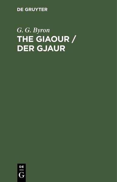 Produktbild: The Giaour / Der Gjaur