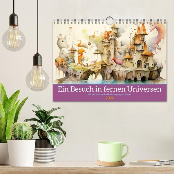 Produktbild: Ein Besuch in fernen Universen (Wandkalender 2026 DIN A4 quer), CALVENDO Monatskalender