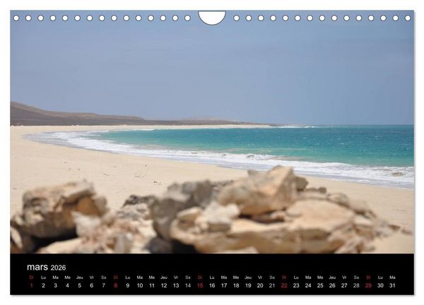 Produktbild: Voyage au Cap-Vert, Boa Vista (Calendrier mural 2026 DIN A4 vertical), CALVENDO calendrier mensuel