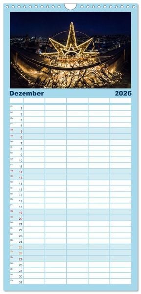 Produktbild: Familienplaner 2026 - STUTTGART 2026 auf den zweiten Blick mit 5 Spalten (Wandkalender, 21 x 45 cm) CALVENDO