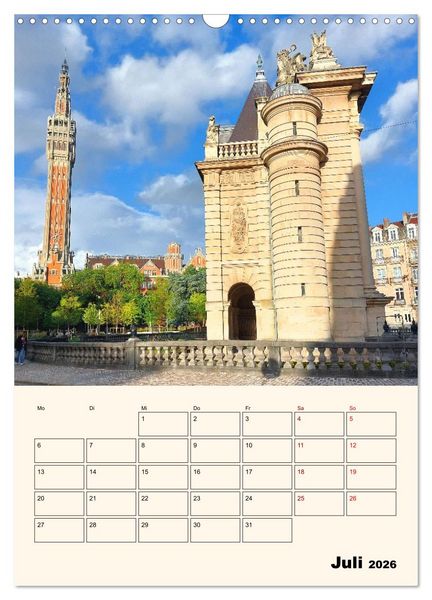 Produktbild: Lille - Lebendige Metropole (Wandkalender 2026 DIN A3 hoch), CALVENDO Monatskalender