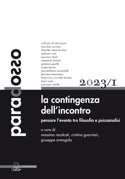 Produktbild: La contingenza dell'incontro. Pensare l'evento tra filosofia e psicoanalisi