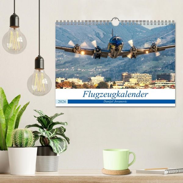 Produktbild: Flugzeugkalender (Wandkalender 2026 DIN A4 quer), CALVENDO Monatskalender